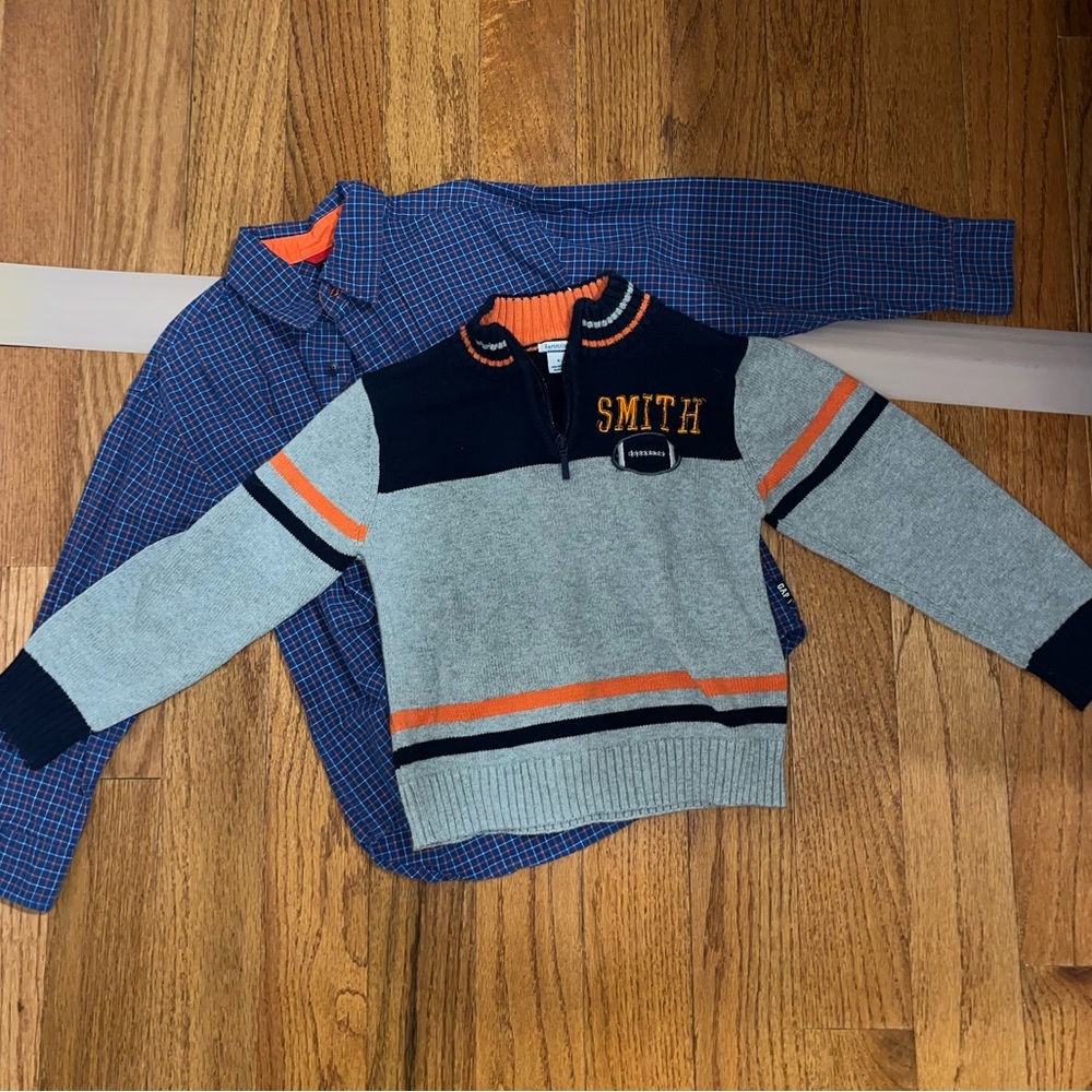 Smith football quarter zip sweater